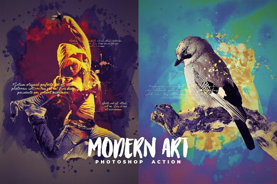 Colorful Modern Art Photoshop Action