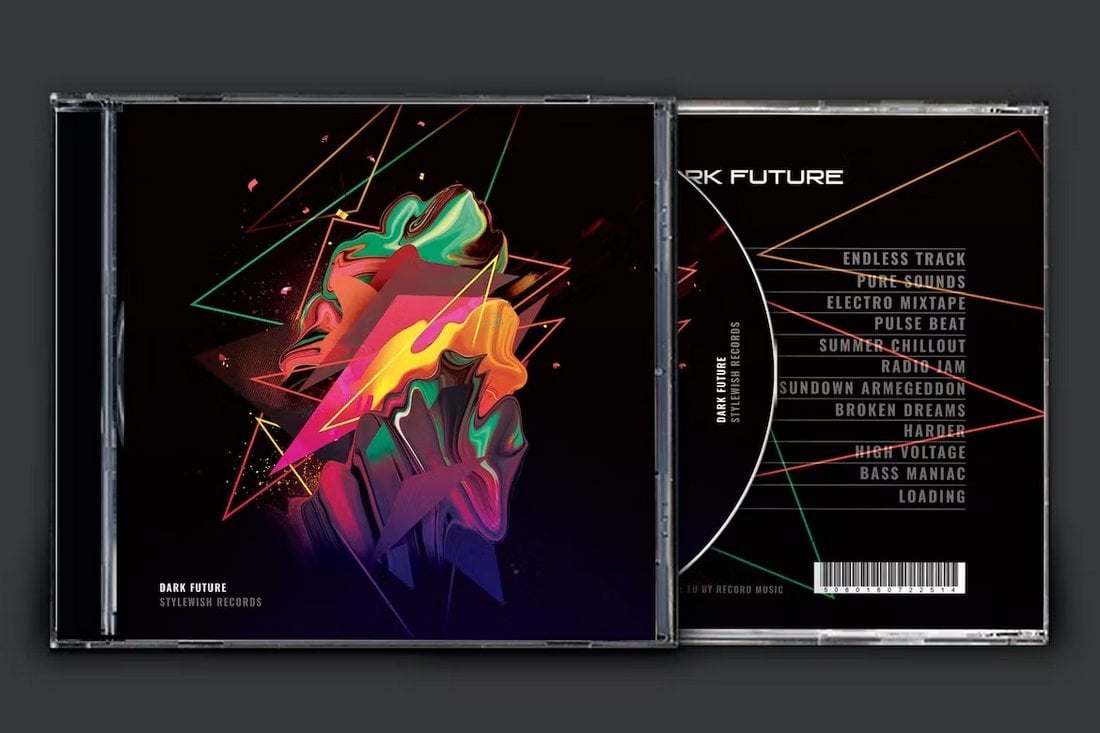 Dark Future Creative CD Cover Template