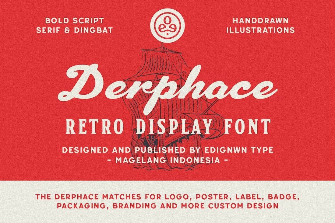 Derphace - Retro Display Pirate Font
