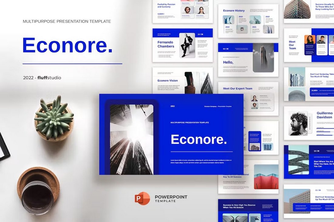 Econore - Clean Business Powerpoint Template
