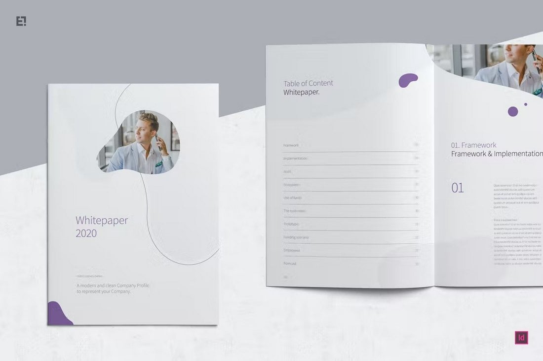 Elegant InDesign White Paper Template