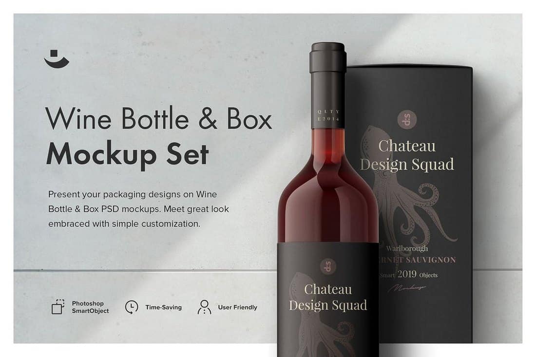 Essential Wine Bottle Mockup Set