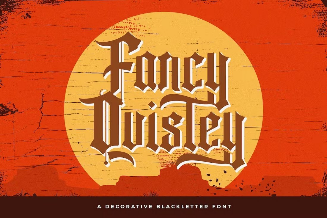 Fancy Quisley - Blackletter Medieval Font