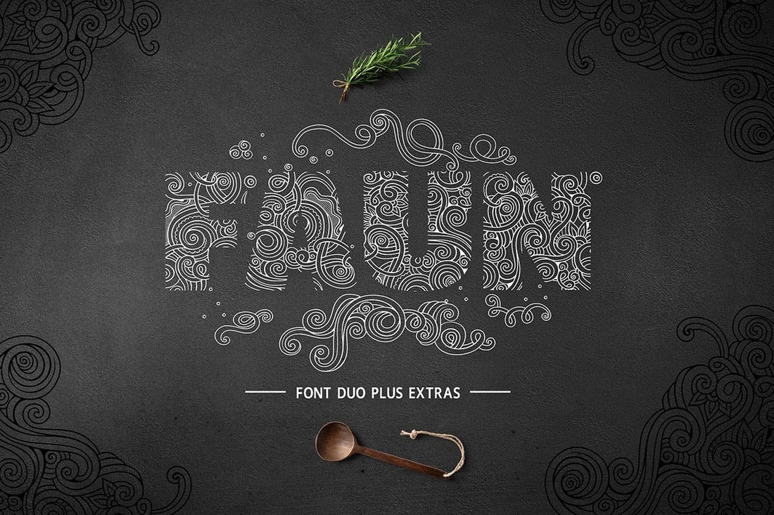 Faun - Unique Decorative Font