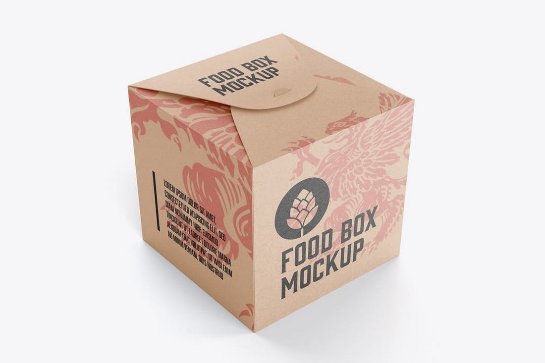 Food Box Mockup Template