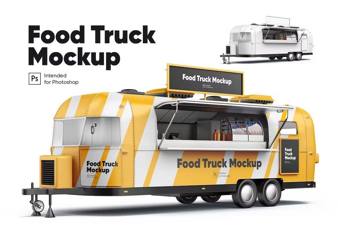 Food Truck Mockup Template