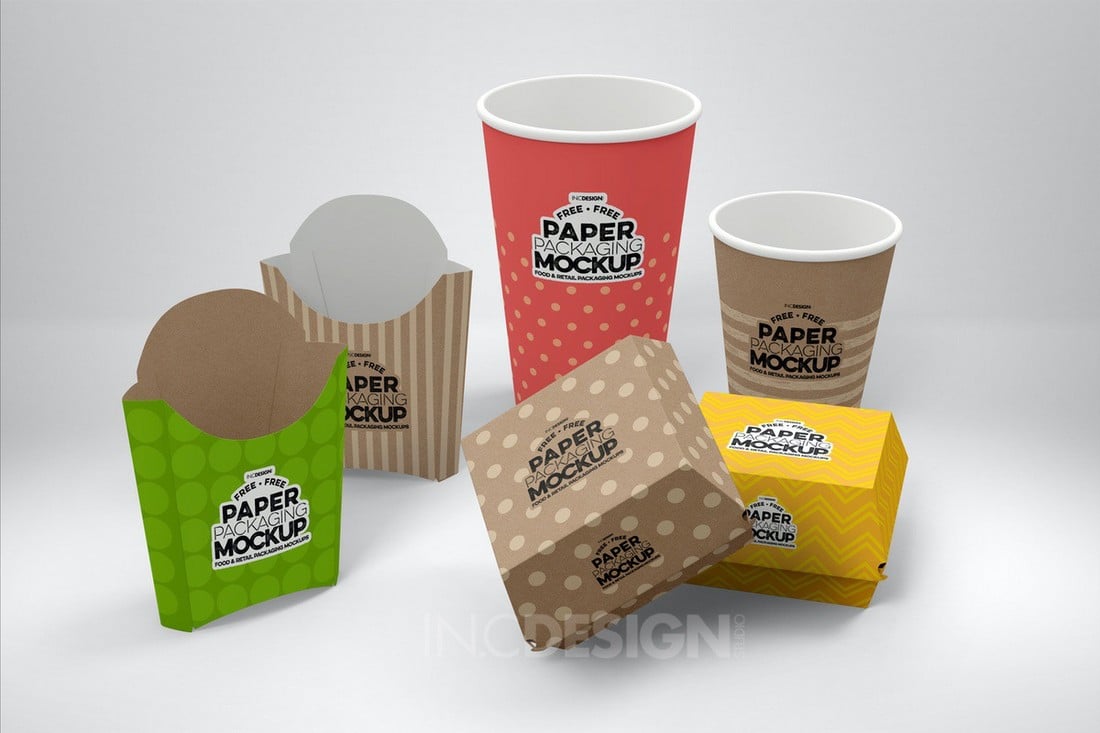 Free Fast Food Branding & Packaging Mockups