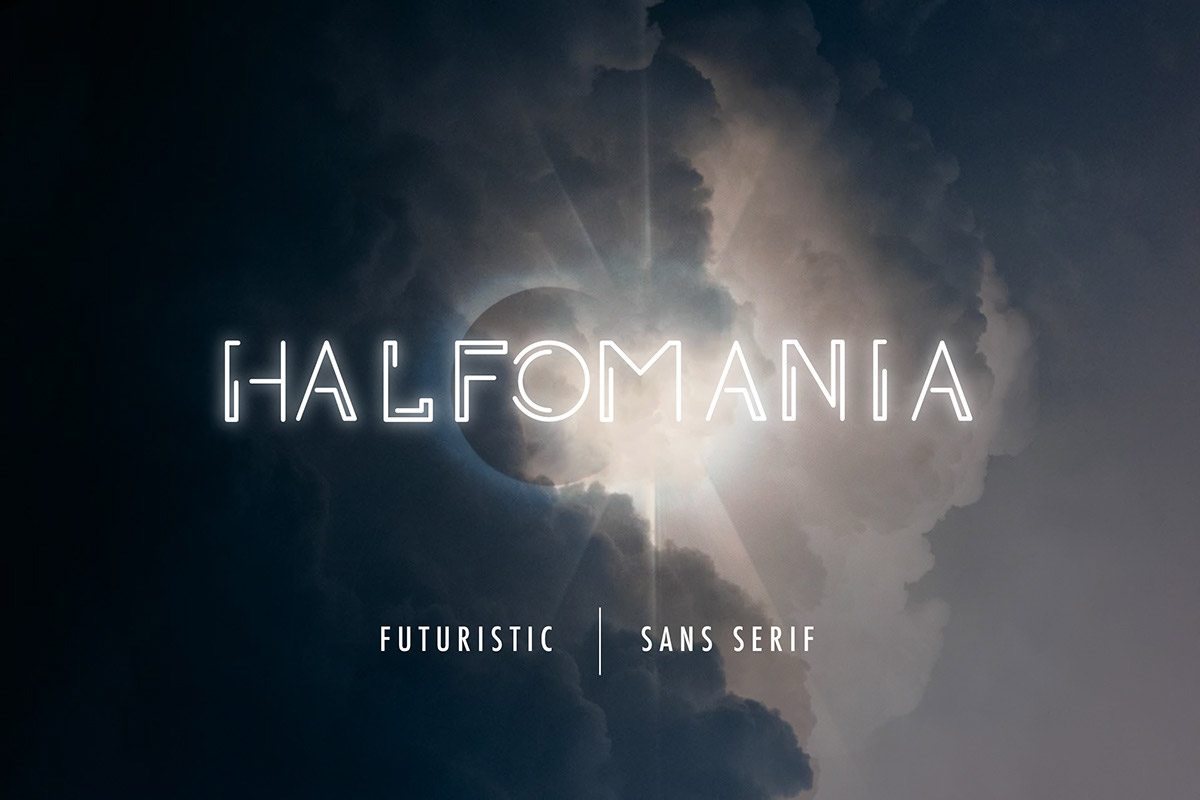 Free Halfomania Sans Serif Font