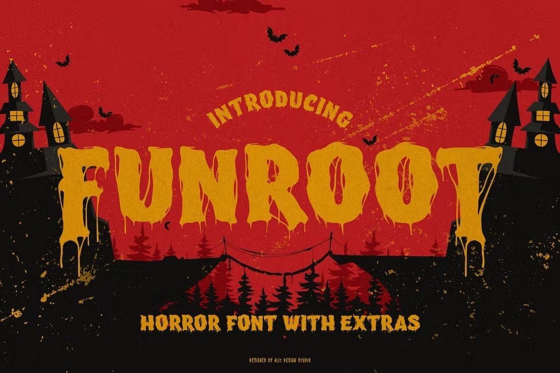 Funroot - Horror Font for Spooky T-Shirts