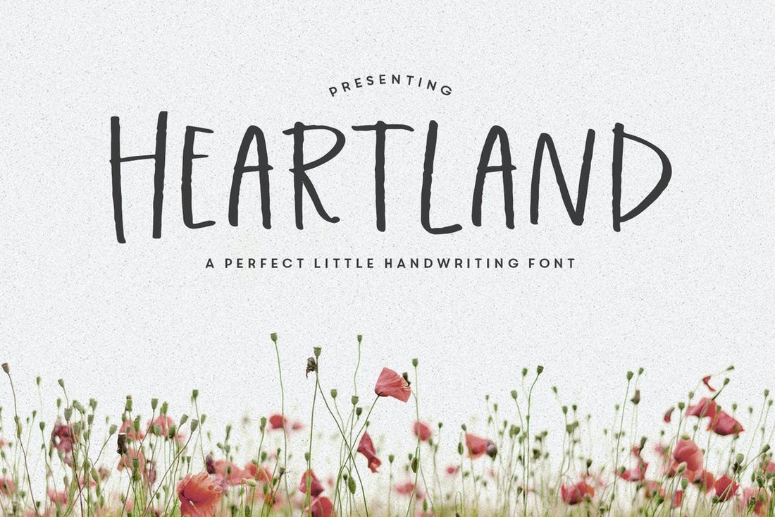 Heartland - Minimal Handwriting Procreate Font