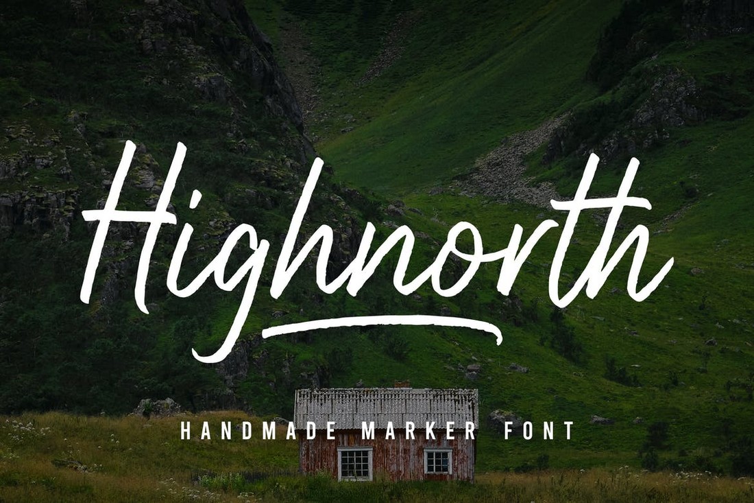 Highnorth - Handmade Marker Font