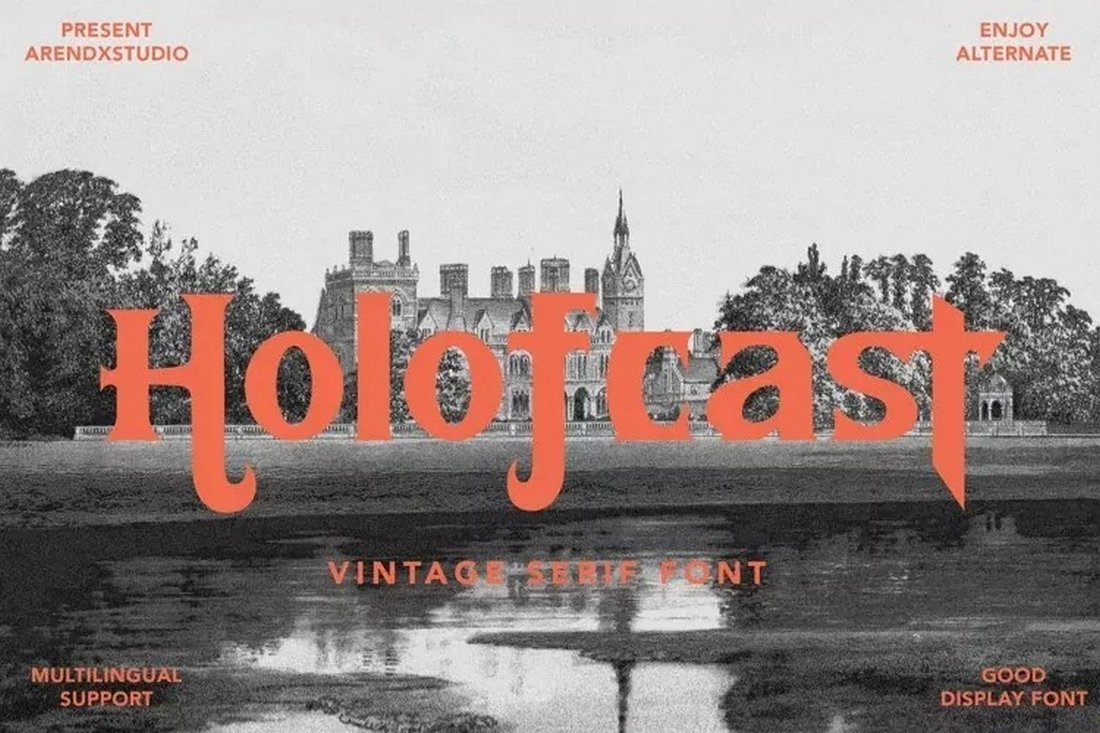 Holofcast - Free Medieval Display Font