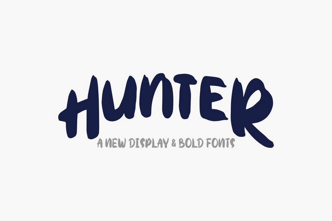 Hunter - Fun Bold T-Shirt Font