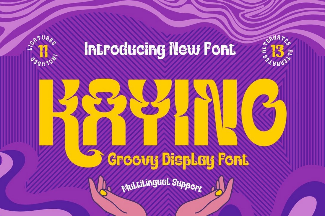 Kayino - Free Psychedelic Font