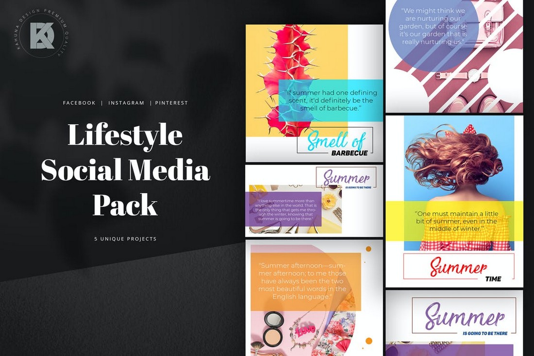 Lifestyle - Social Media Templates Kit
