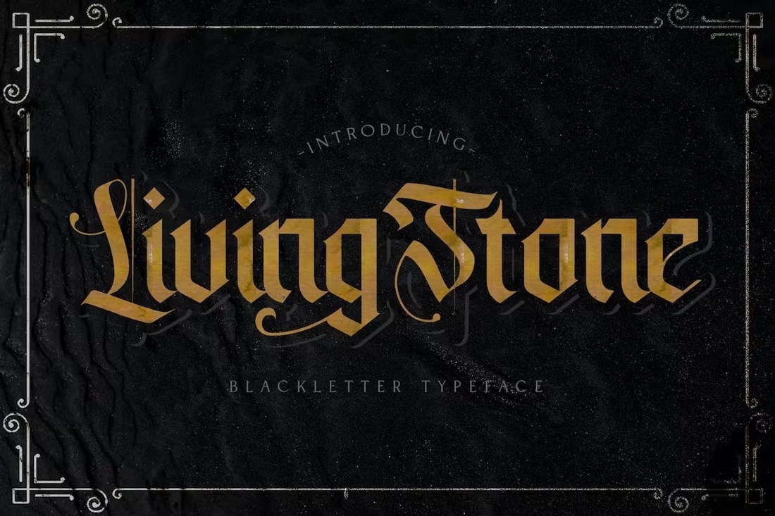 Livingstone - Medieval Blackletter Font