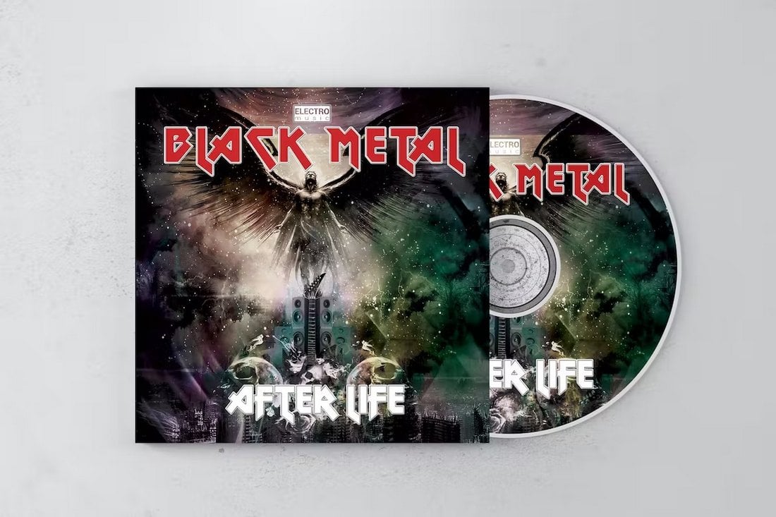 Metal Music CD Cover Template