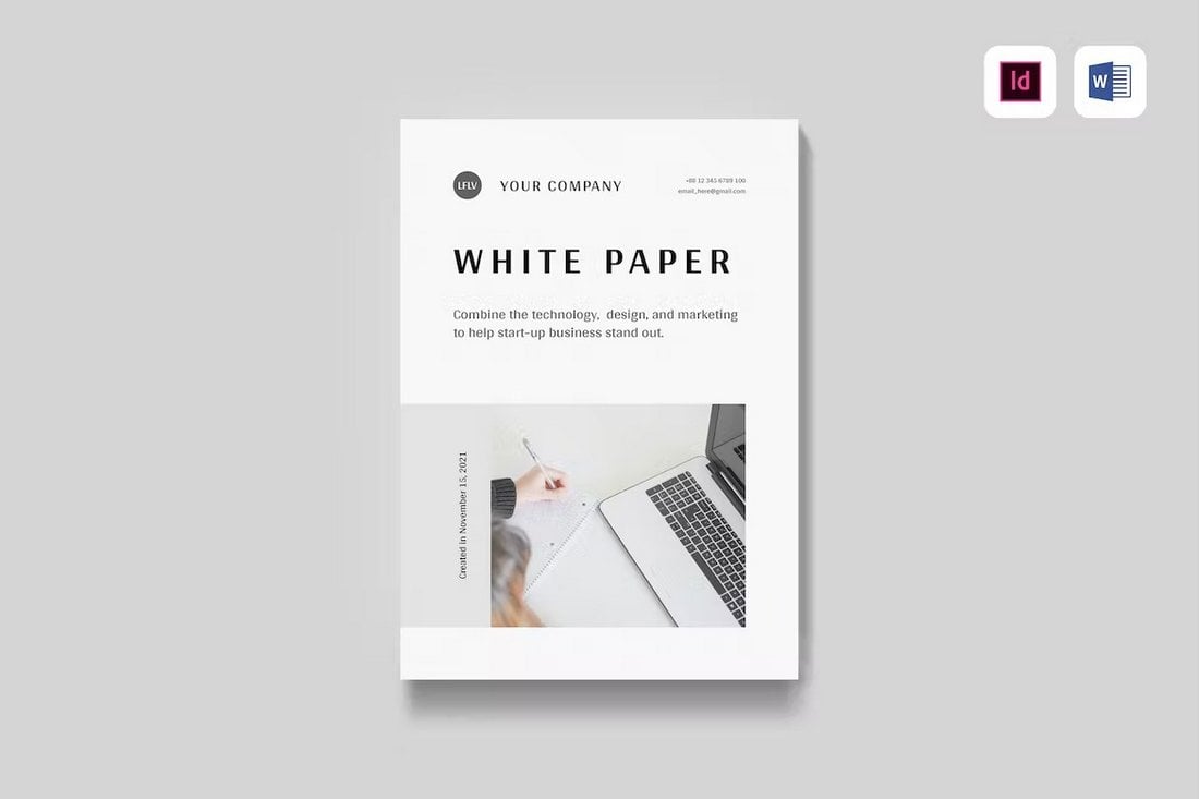 Minimal White Paper Word Template