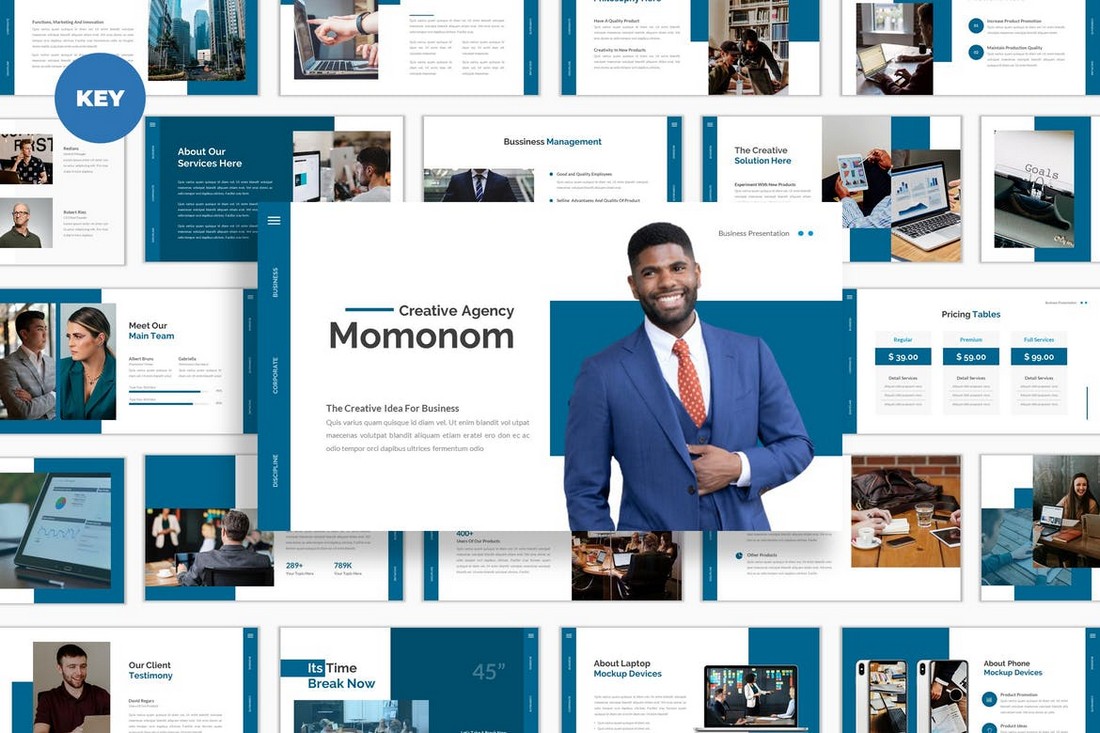 Momonom - Business Keynote Template