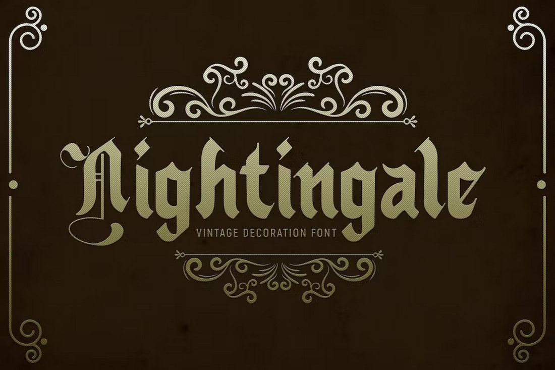 Nightingale - Vintage Medieval Font