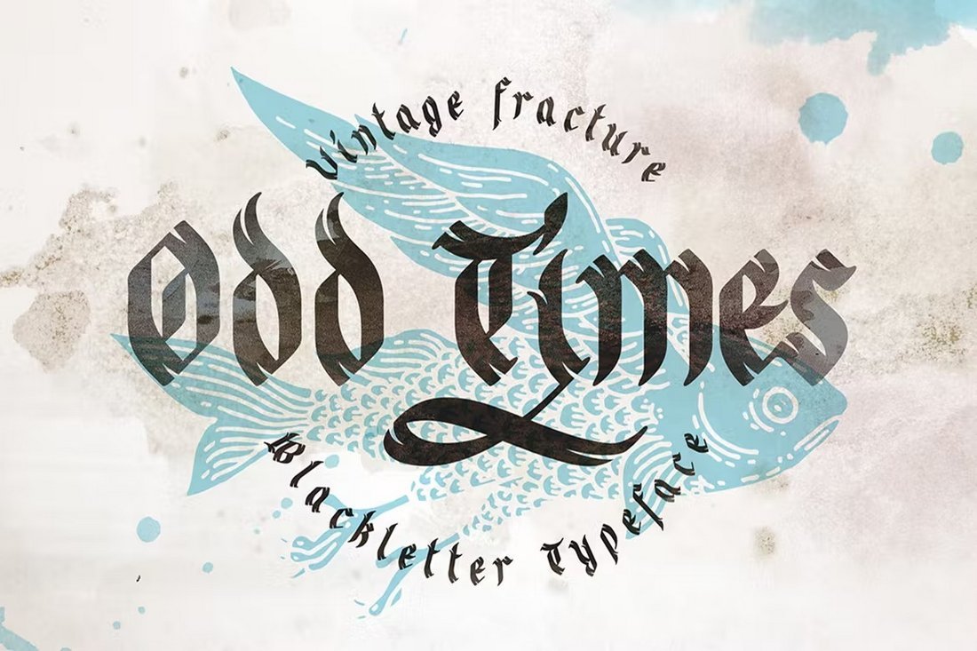 Odd Times - Medieval Calligraphy Font
