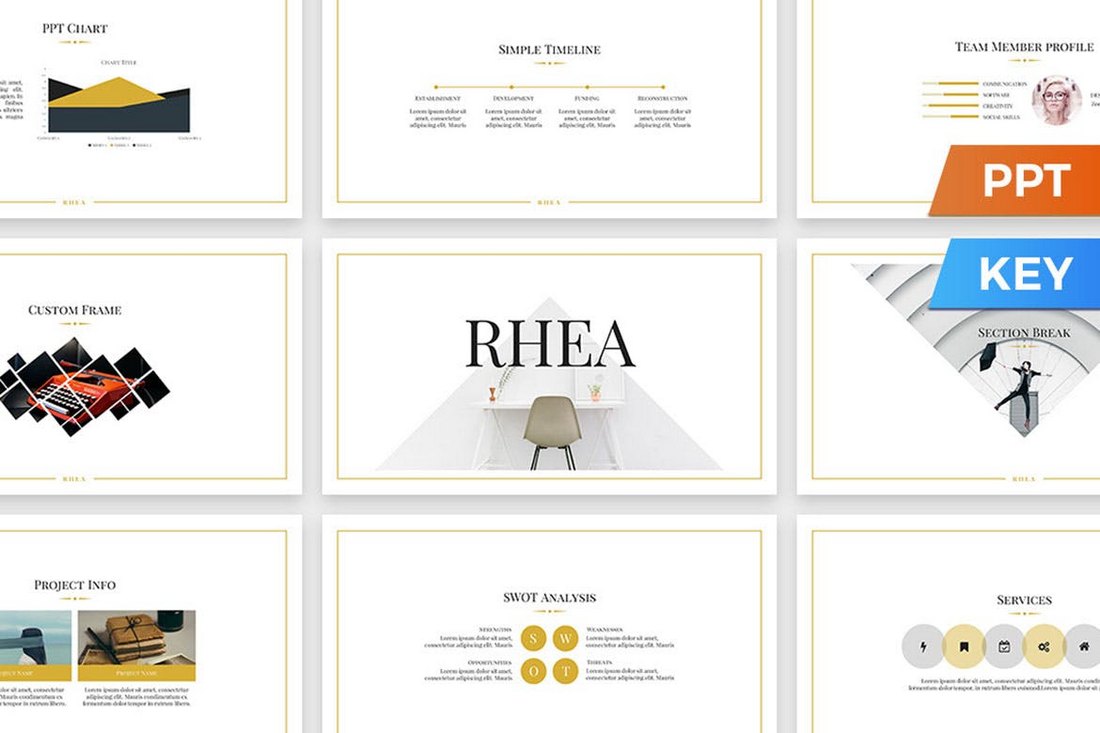 Rhea - Simple PowerPoint Presentation Template