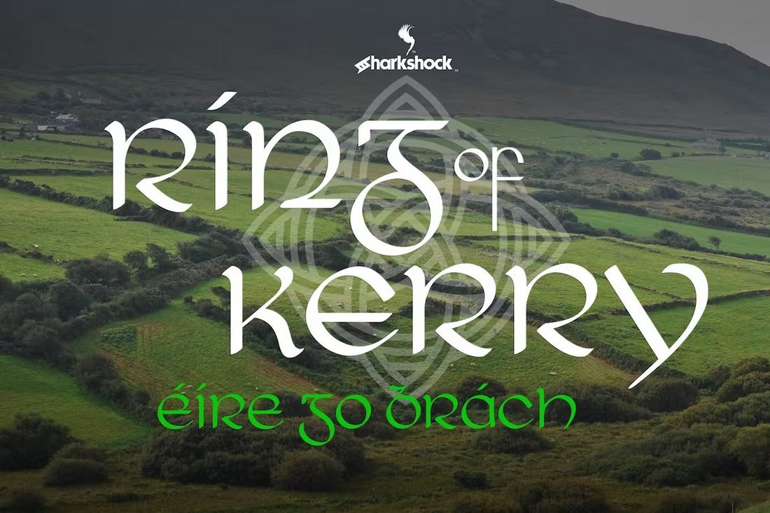 Ring of Kerry - Irish-style Medieval Font