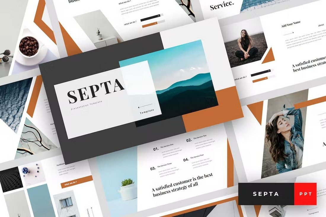 Septa - Stylish Clean PowerPoint Template