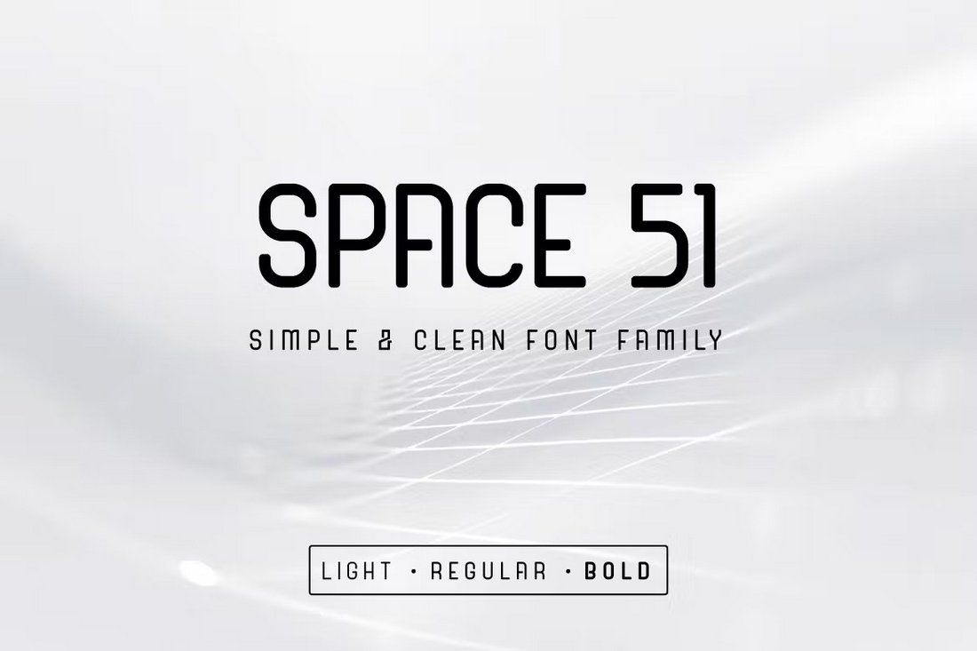 Space 51 - Simple & Clean Space Font