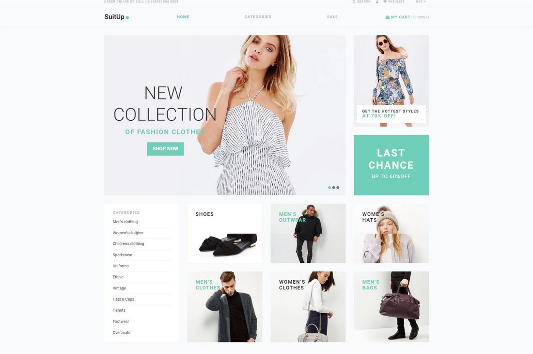 SuitUP - Fashion Store Free Shopify Theme