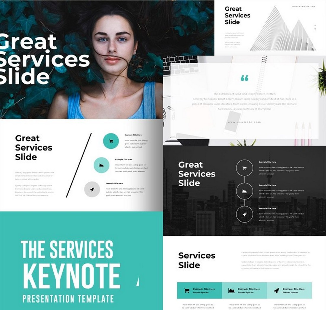 The Services - Free Keynote Template