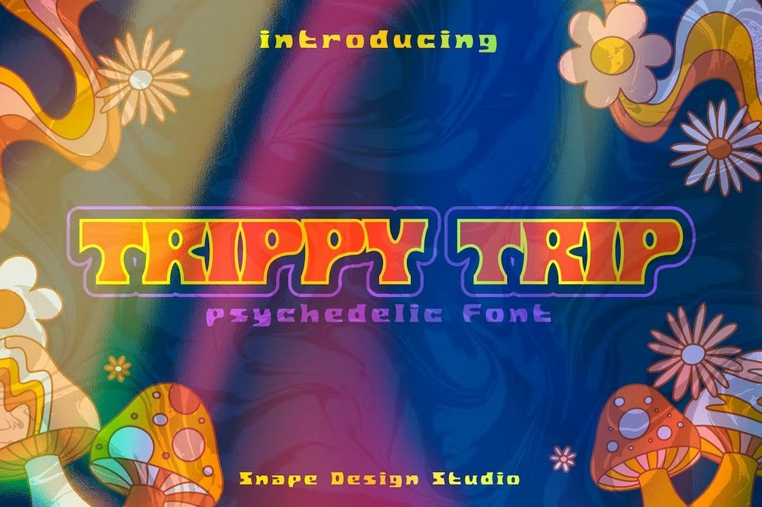 Trippy Trip - Psychedelic Font