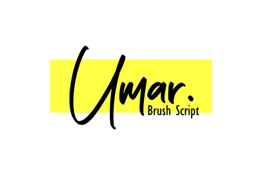 Umar - Creative Brush Script Font