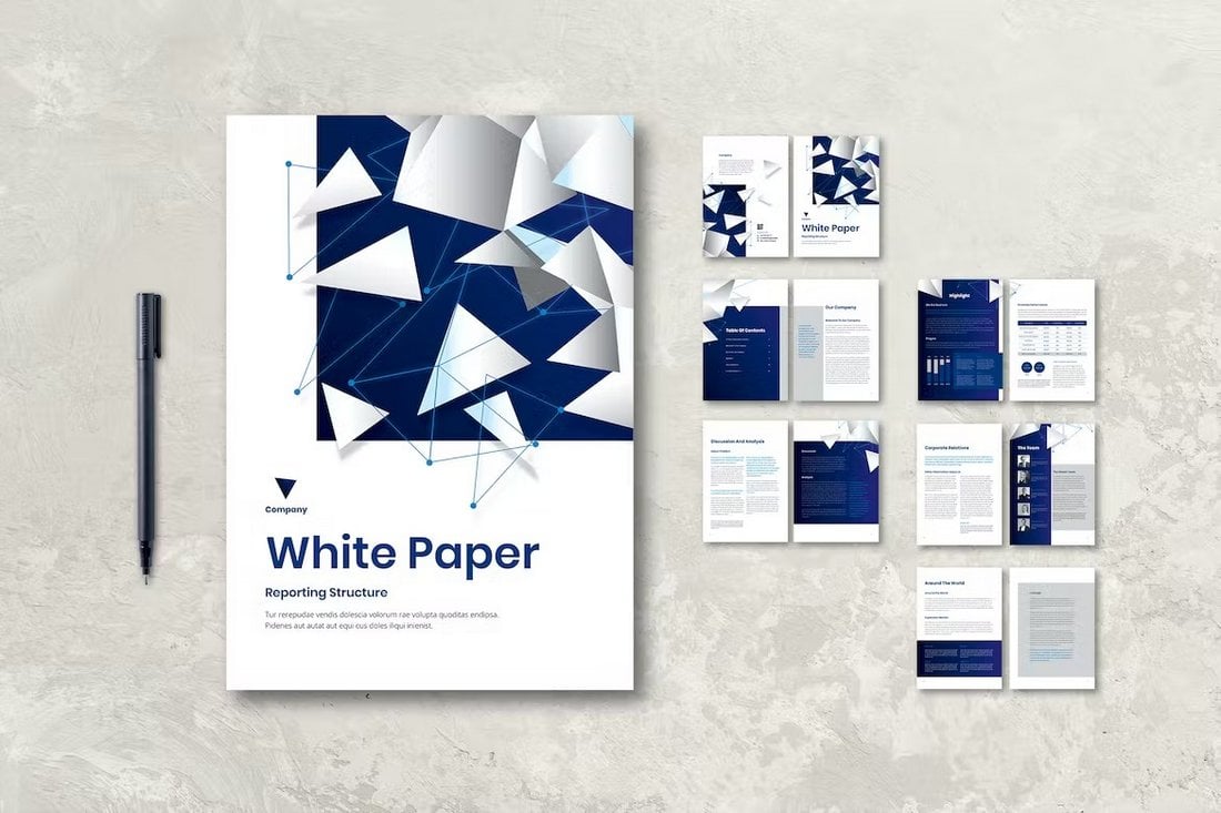 Unique InDesign White Paper Template