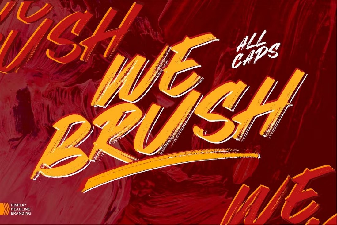Webrush - Strong Brush Font