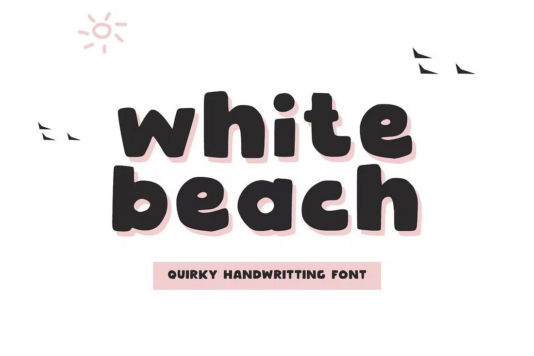 White Beach - Quirky Handwriting Font for Procreate