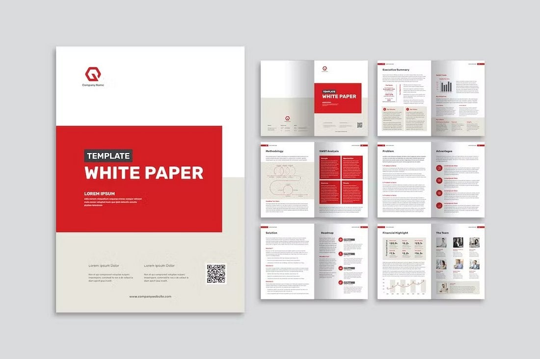 White Paper & Report Template for InDesign