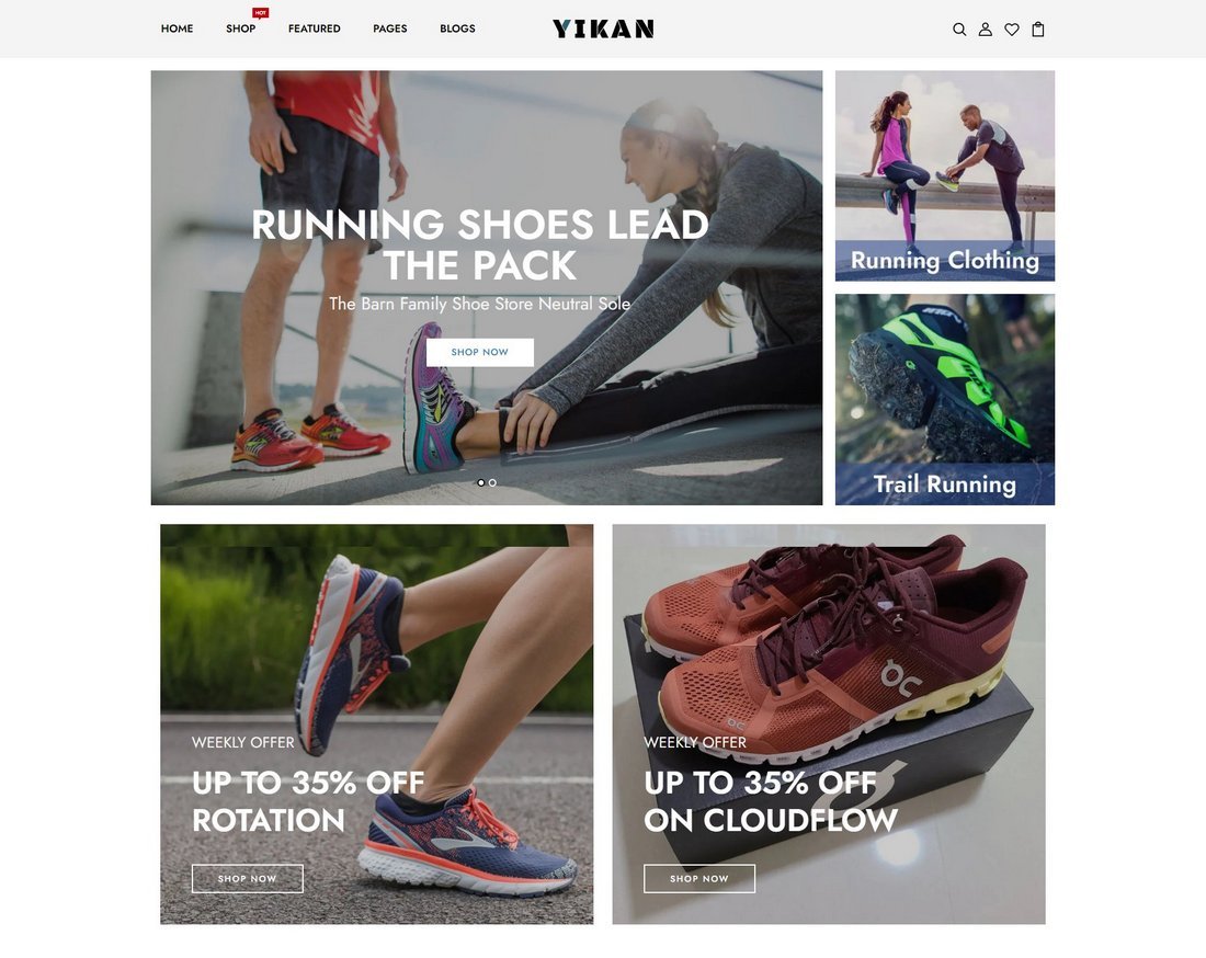 Yikan - Sports & Shoe Store Shopify Theme
