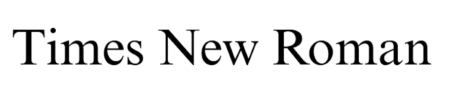 01 - times new roman-Typography Styles