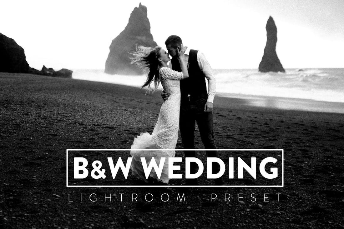 10 Black and White Wedding Lightroom Presets