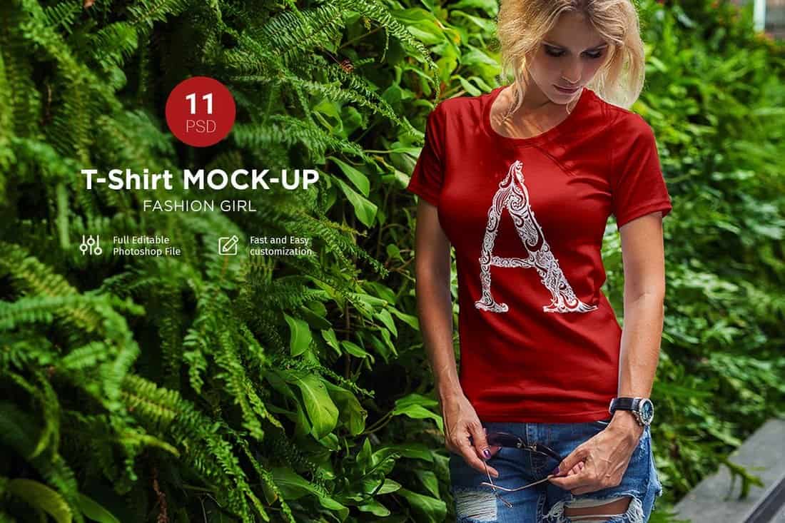 11 T-Shirt Mockup Templates