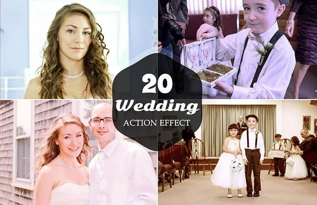 20 Free Wedding Photoshop Actions