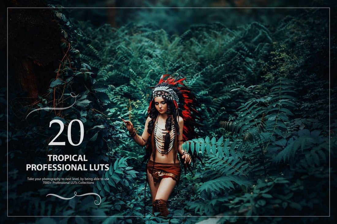 20 Tropical Lightroom LUTs Pack
