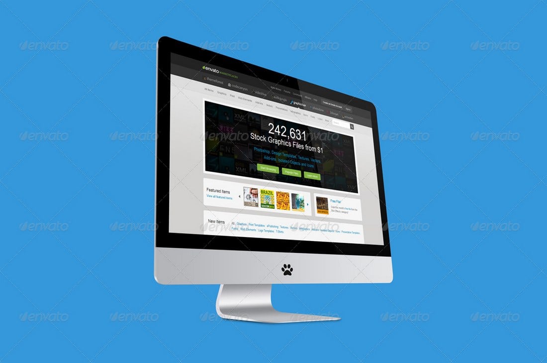 23 Desktop Screen Display Mockups