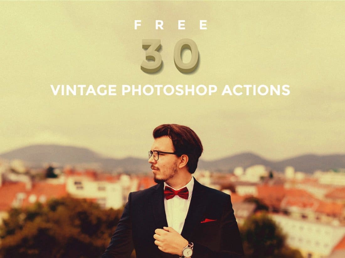 30 Free Vintage Photoshop Actions