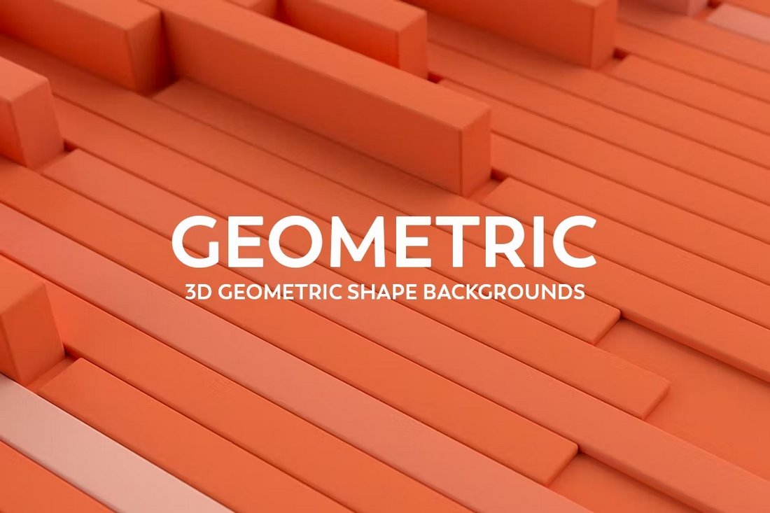 3D Geometric Shape Backgrounds