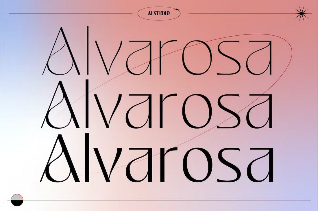 Alvarosa - Stylish Minimal Font