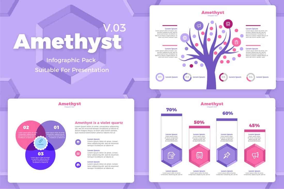 Amethyst V3 - Infographic Templates For Presentations