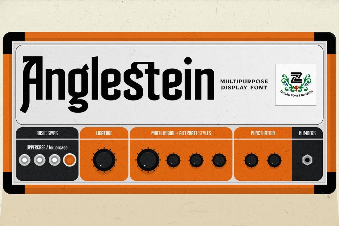 Anglestein - Multipurpose Retro Font