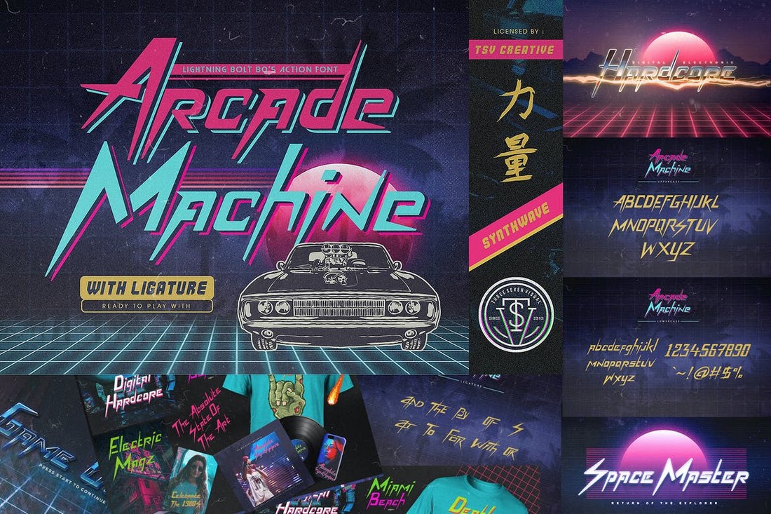 Arcade Machine - 80's Retro Font
